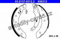 Sada brzdových čelistí ATE 03.0137-0312 (AT 650312)