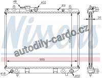 Chladič motoru NISSENS 61742A Chladič motoru NISSENS 61742A