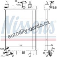 Chladič motoru NISSENS 617554 Chladič motoru NISSENS 617554