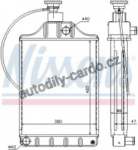 Chladič motoru NISSENS 62254