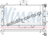 Chladič motoru NISSENS 62382A Chladič motoru NISSENS 62382A