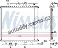 Chladič motoru NISSENS 62455A Chladič motoru NISSENS 62455A