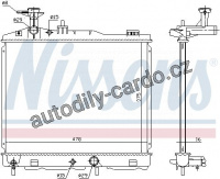 Chladič motoru NISSENS 628982 Chladič motoru NISSENS 628982