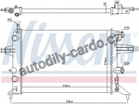 Chladič motoru NISSENS 63016