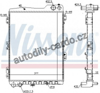 Chladič motoru NISSENS 60442 Chladič motoru NISSENS 60442