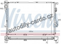 Chladič motoru NISSENS 60603A