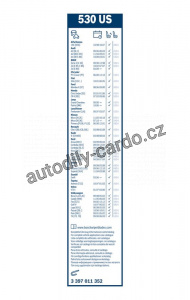 Stěrač BOSCH (BO 3397011352) - 530mm