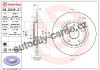 Brzdový kotouč BREMBO 08.N249.21