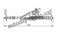 Brzdová hadička BOSCH (BO 1987476816)
