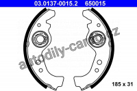 Sada brzdových čelistí ATE 03.0137-0015 (AT 650015) Sada brzdových čelistí ATE 03.0137-0015 (AT 650015)