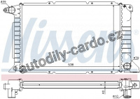 Chladič motoru NISSENS 62080A Chladič motoru NISSENS 62080A