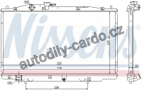 Chladič motoru NISSENS 69464 Chladič motoru NISSENS 69464