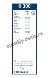 Stěrač BOSCH (BO 3397004628) - 300mm