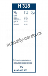 List stěrače BOSCH (BO 3397015303) - 300mm