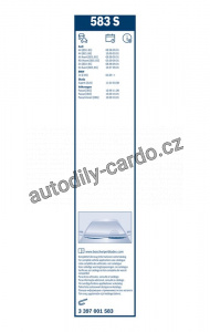 Sada stěračů BOSCH (BO 3397001583) - 530mm + 530mm Sada stěračů BOSCH (BO 3397001583) - 530mm + 530mm