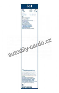 Sada stěračů BOSCH (BO 3397118321) - 650mm + 450mm
