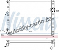 Chladič motoru NISSENS 68091 Chladič motoru NISSENS 68091