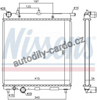 Chladič motoru NISSENS 61279 Chladič motoru NISSENS 61279