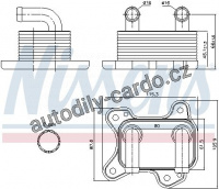 Chladič motorového oleje NISSENS 90682