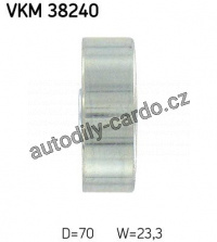 Vratná/vodící kladka, klínový žebrový řemen SKF VKM 38240