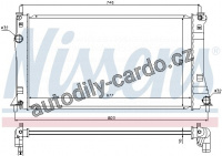Chladič motoru NISSENS 68528 Chladič motoru NISSENS 68528