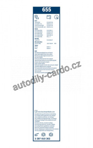 Sada stěračů BOSCH (BO 3397010302) - 650mm + 550mm Sada stěračů BOSCH (BO 3397010302) - 650mm + 550mm