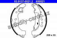 Sada brzdových čelistí ATE 03.0137-0521 (AT 650521)
