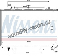Chladič motoru NISSENS 62809 Chladič motoru NISSENS 62809