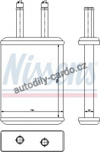 Výměník tepla NISSENS 77524 Výměník tepla NISSENS 77524
