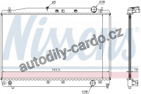 Chladič motoru NISSENS 646802 Chladič motoru NISSENS 646802
