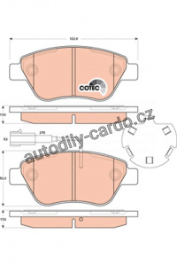 Sada brzdových destiček TRW GDB1891