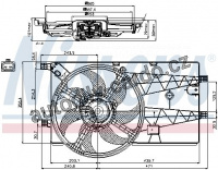 Ventilátor chladiče NISSENS 85693