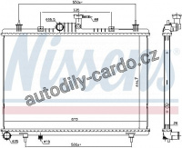 Chladič motoru NISSENS 637643 Chladič motoru NISSENS 637643