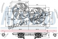 Ventilátor chladiče NISSENS 85696