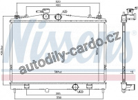 Chladič motoru NISSENS 68735 Chladič motoru NISSENS 68735