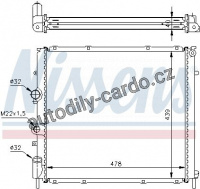 Chladič motoru NISSENS 63854A Chladič motoru NISSENS 63854A