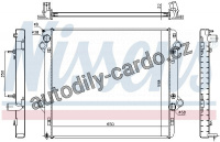 Chladič motoru NISSENS 646805 Chladič motoru NISSENS 646805