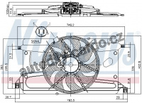 Ventilátor chladiče NISSENS 85697