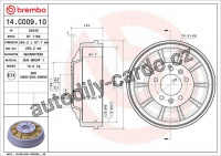 Brzdový buben BREMBO 14.C009.10