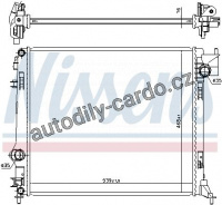 Chladič motoru NISSENS 637663 Chladič motoru NISSENS 637663