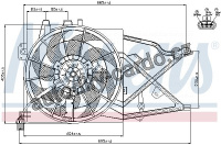 Ventilátor chladiče NISSENS 85208