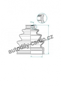 Sada měchů, hnací hřídel LÖBRO 190972 Sada měchů, hnací hřídel LÖBRO 190972