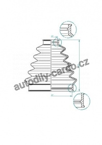 Sada měchů, hnací hřídel LÖBRO 190965 Sada měchů, hnací hřídel LÖBRO 190965
