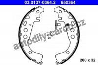 Sada brzdových čelistí ATE 03.0137-0364 (AT 650364) Sada brzdových čelistí ATE 03.0137-0364 (AT 650364)