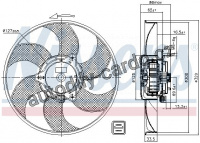 Ventilátor chladiče NISSENS 85705