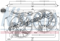 Ventilátor chladiče NISSENS 85214