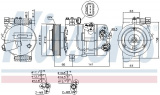 Kompresor klimatizace NISSENS 890643