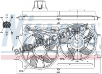 Ventilátor chladiče NISSENS 85215