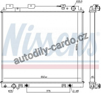 Chladič motoru NISSENS 68744 Chladič motoru NISSENS 68744