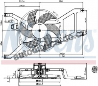 Ventilátor chladiče NISSENS 85709